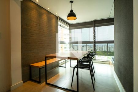 Varanda da Sala/Cozinha de apartamento para alugar com 1 quarto, 50m² em Jardim Americano, Sorocaba