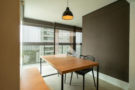 Varanda da Sala/Cozinha de apartamento para alugar com 1 quarto, 50m² em Jardim Americano, Sorocaba