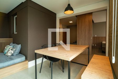 Varanda da Sala/Cozinha de apartamento para alugar com 1 quarto, 50m² em Jardim Americano, Sorocaba