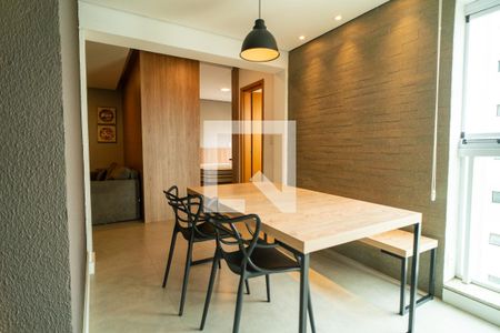 Varanda da Sala/Cozinha de apartamento para alugar com 1 quarto, 50m² em Jardim Americano, Sorocaba