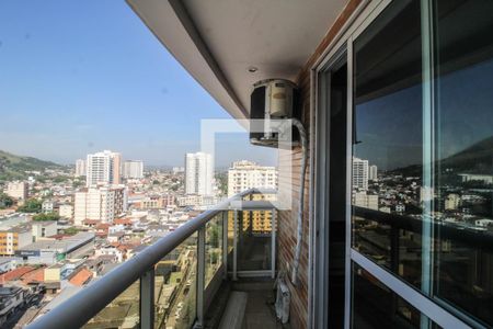 Varanda da Sala de apartamento para alugar com 1 quarto, 80m² em Centro, Nova Iguaçu