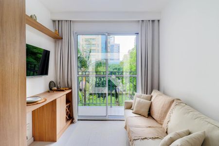 Sala de apartamento para alugar com 1 quarto, 28m² em Campo Belo, São Paulo