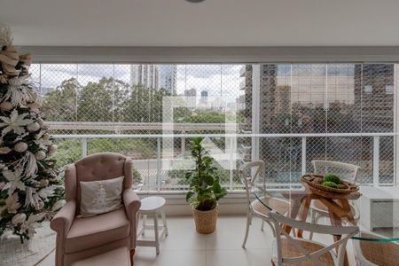 Varanda de apartamento à venda com 3 quartos, 134m² em Cidade Monções, São Paulo