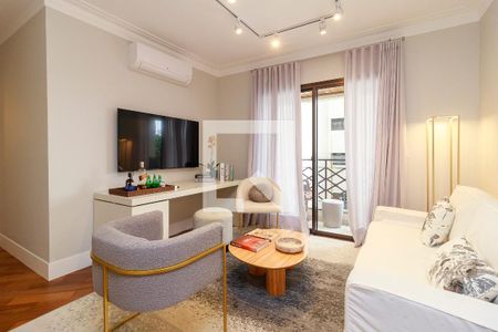 Sala de apartamento para alugar com 3 quartos, 86m² em Cidade Monções, São Paulo