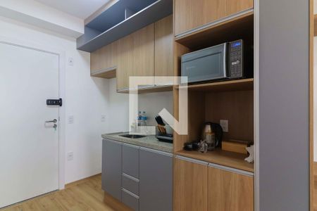 Studio - Quarto e Cozinha de kitnet/studio para alugar com 1 quarto, 28m² em Butantã, São Paulo