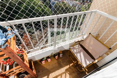 Varanda da Sala de apartamento à venda com 3 quartos, 76m² em Jardim Monte Kemel, São Paulo