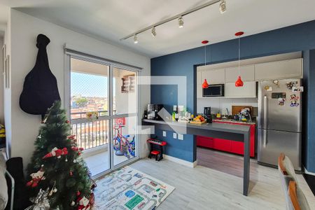 sala de apartamento à venda com 1 quarto, 56m² em Jardim Olavo Bilac, São Bernardo do Campo