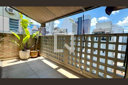 Varanda de apartamento à venda com 3 quartos, 205m² em Consolação, São Paulo