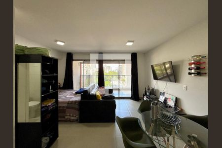 Sala de apartamento à venda com 1 quarto, 41m² em Santo Amaro, São Paulo