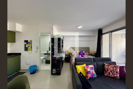 Sala de apartamento à venda com 1 quarto, 41m² em Santo Amaro, São Paulo