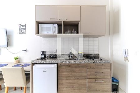 Cozinha de kitnet/studio à venda com 1 quarto, 20m² em Centro Histórico de São Paulo, São Paulo