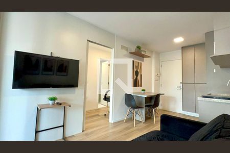 Sala de apartamento para alugar com 1 quarto, 44m² em Paraíso, São Paulo