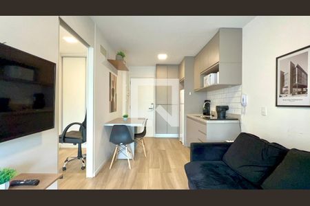 Sala de apartamento para alugar com 1 quarto, 44m² em Paraíso, São Paulo