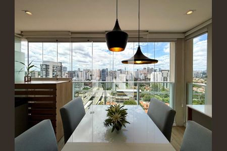 Sacada da Sala de apartamento para alugar com 1 quarto, 38m² em Cidade Monções, São Paulo