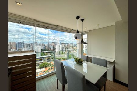Sacada da Sala de apartamento para alugar com 1 quarto, 38m² em Cidade Monções, São Paulo