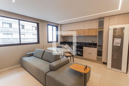 Sala/Cozinha/Área de Serviço de apartamento à venda com 2 quartos, 68m² em Lourdes, Belo Horizonte