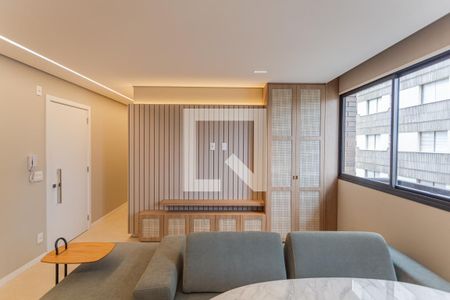 Sala/Cozinha/Área de Serviço de apartamento à venda com 2 quartos, 68m² em Lourdes, Belo Horizonte