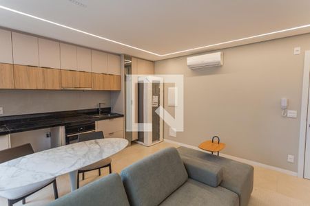 Sala/Cozinha/Área de Serviço de apartamento à venda com 2 quartos, 68m² em Lourdes, Belo Horizonte