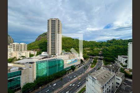 Sala - vista livre de apartamento à venda com 3 quartos, 94m² em Botafogo, Rio de Janeiro