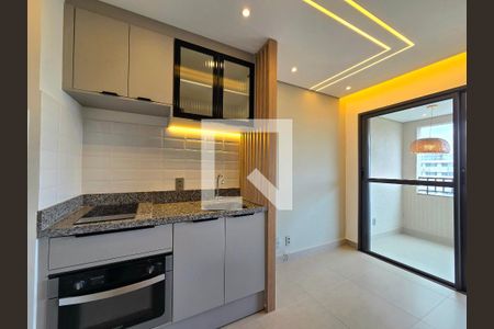 Sala/Cozinha de apartamento para alugar com 1 quarto, 32m² em Indianópolis, São Paulo