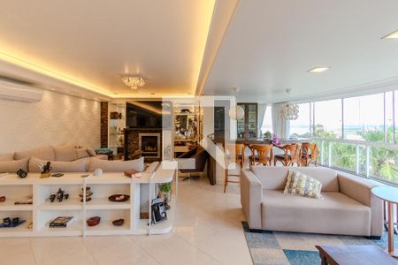 Sala de TV de apartamento à venda com 3 quartos, 230m² em Menino Deus, Porto Alegre