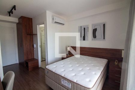 Sala / Quarto - Studio de kitnet/studio para alugar com 1 quarto, 25m² em Santo Amaro, São Paulo