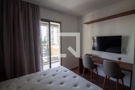 Sala / Quarto - Studio de kitnet/studio para alugar com 1 quarto, 25m² em Santo Amaro, São Paulo