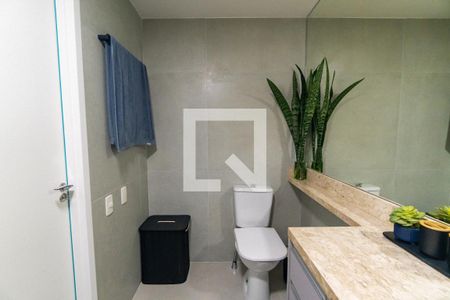 Banheiro da Suíte de apartamento para alugar com 1 quarto, 35m² em Vila Clementino, São Paulo