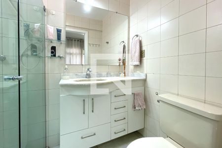 Banheiro da Suíte 1 de apartamento à venda com 3 quartos, 90m² em Silveira, Belo Horizonte