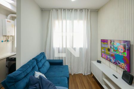 Sala de estar e jantar  de apartamento para alugar com 2 quartos, 36m² em Usina Piratininga, São Paulo