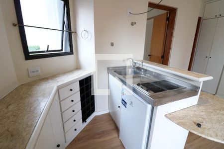 Sala / Cozinha de apartamento para alugar com 1 quarto, 36m² em Brooklin Novo, São Paulo