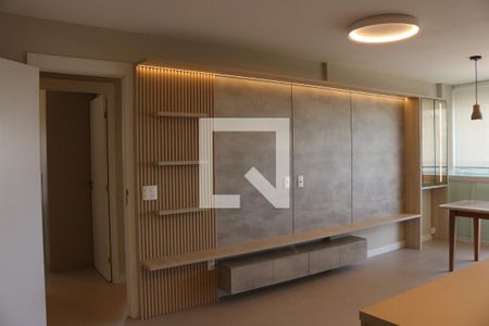 Sala e Cozinha Integrada de apartamento para alugar com 2 quartos, 74m² em Barra Funda, São Paulo