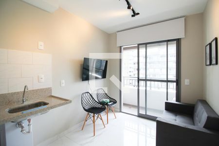 Sala de apartamento para alugar com 1 quarto, 24m² em Vila Nova Conceição, São Paulo