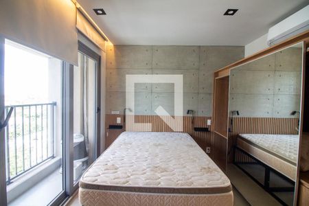 Sala / Quarto - Studio de kitnet/studio para alugar com 1 quarto, 25m² em Campo Belo, São Paulo