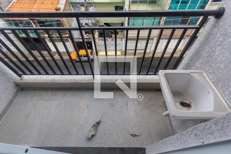 Varanda e área de serviço de apartamento para alugar com 1 quarto, 24m² em Vila Carrão, São Paulo