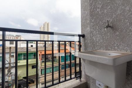 Varanda e área de serviço de apartamento para alugar com 1 quarto, 24m² em Vila Carrão, São Paulo