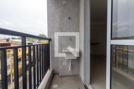 Varanda e área de serviço de apartamento para alugar com 1 quarto, 24m² em Vila Carrão, São Paulo