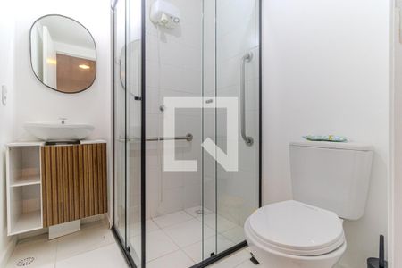 Banheiro de kitnet/studio para alugar com 1 quarto, 25m² em Campos Elíseos, São Paulo