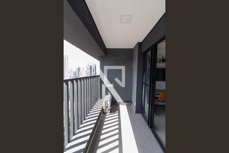 Varanda de apartamento à venda com 1 quarto, 25m² em Brooklin, São Paulo