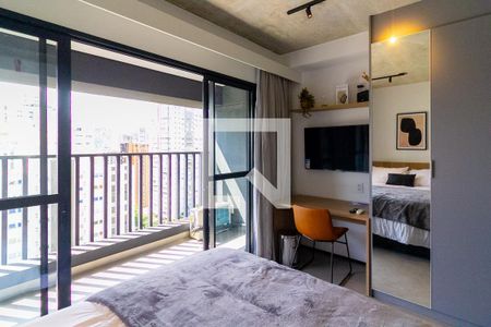 Quarto de apartamento à venda com 1 quarto, 25m² em Brooklin, São Paulo