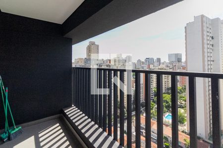 Varanda de apartamento à venda com 1 quarto, 25m² em Brooklin, São Paulo