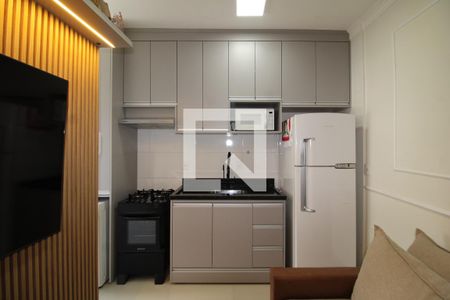 Sala / Cozinha  de apartamento à venda com 1 quarto, 30m² em Chora Menino, São Paulo