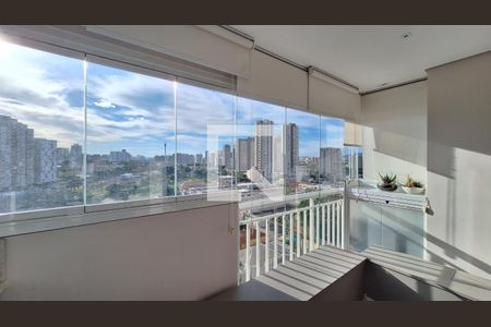 Varanda e área de serviço de apartamento para alugar com 2 quartos, 62m² em Barra Funda, São Paulo