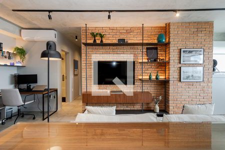 Sala de apartamento à venda com 2 quartos, 70m² em Brooklin, São Paulo