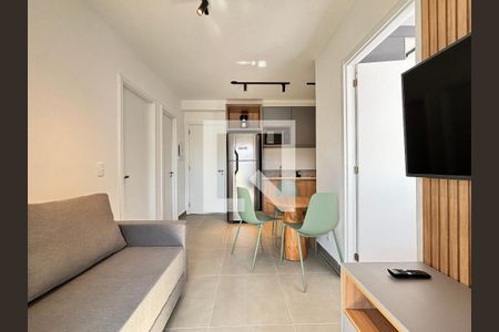 Sala  de apartamento para alugar com 2 quartos, 38m² em Vila Nova Conceição, São Paulo