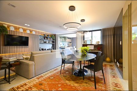 Sala Ambientes de apartamento à venda com 2 quartos, 134m² em Santo Antônio, Belo Horizonte