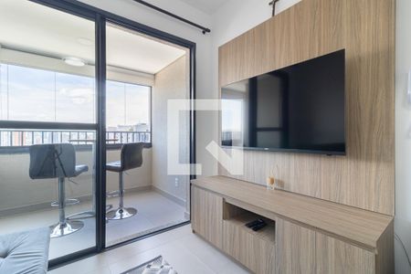 Sala de apartamento para alugar com 1 quarto, 34m² em Moema, São Paulo