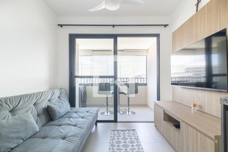 Sala de apartamento para alugar com 1 quarto, 34m² em Moema, São Paulo