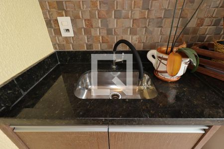 Varanda Gourmet - Pia de apartamento para alugar com 3 quartos, 97m² em Vila Scarpelli, Santo André