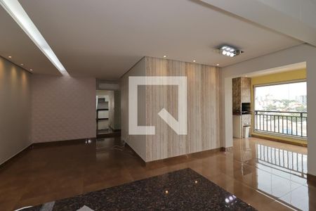 Sala de apartamento para alugar com 3 quartos, 97m² em Vila Scarpelli, Santo André